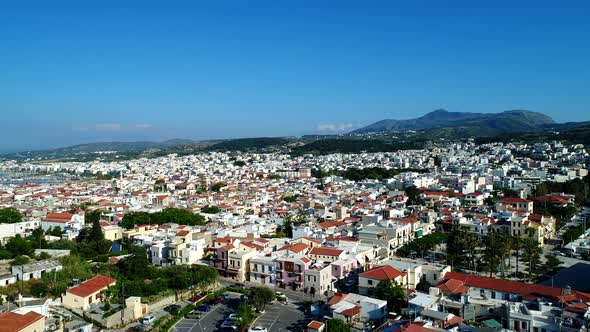 Old European City in Greece Island of Crete