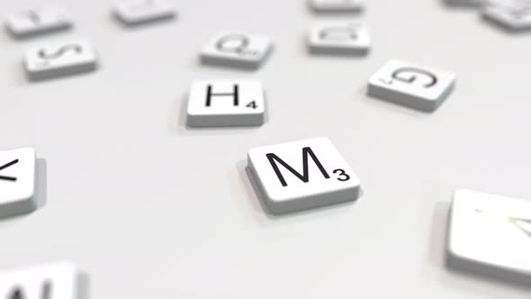 MIND Word Being Composed with Letters alt