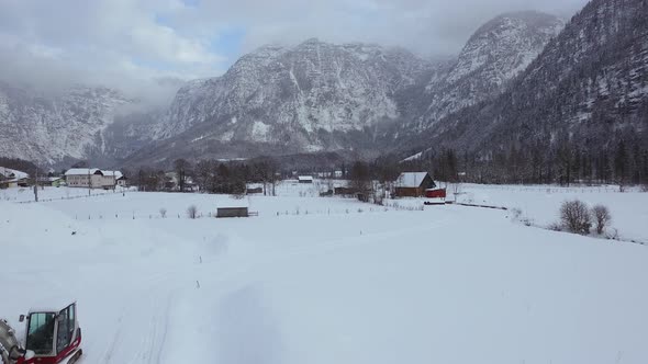 Aerial view of Hallstatt