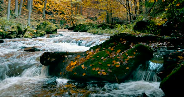 Mountain Wild River Doubrava Czech