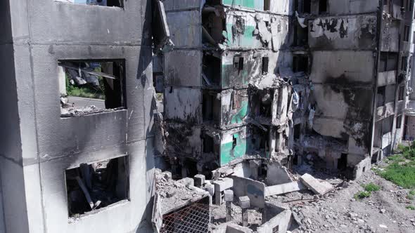 War in Ukraine  Destroyed Building in Borodyanka