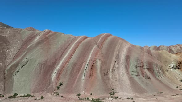 sunlight view rainbow mountains