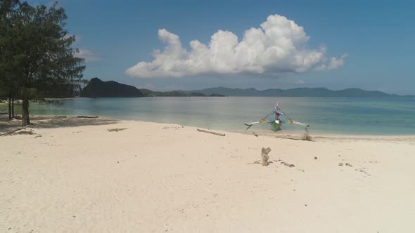 Seascape with Beach and Sea. Philippines, Luzon.