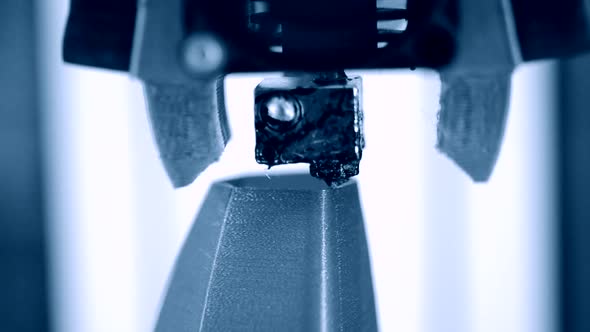 3D Printer Working Close Up