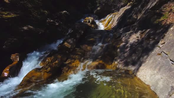 Waterfall In Small River