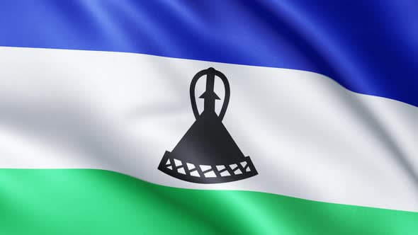 Flag of Lesotho | UHD | 60fps