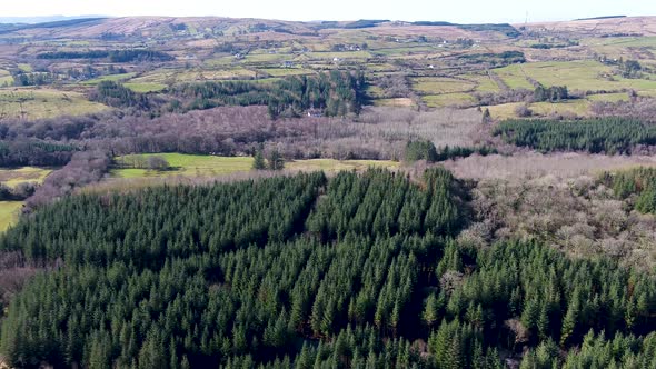 Aerial View of Bonny Glen in Frosses in County Donegal  Ireland