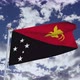 Papua New Guinea Flag With Sky 4k - VideoHive Item for Sale