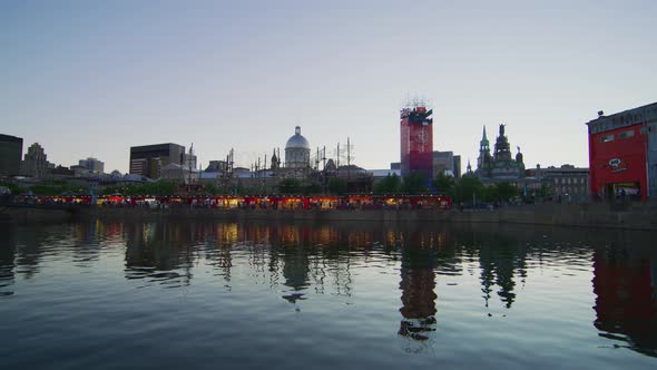 Saint Lawrence River and the Old Port of Montreal