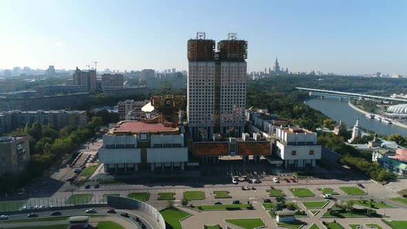 Air View Of Moscow City With Academy Building 2