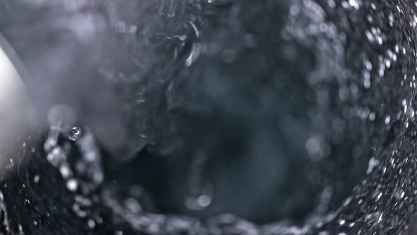 Super Slow Motion Shot of Clear Water Vortex at 1000 Fps