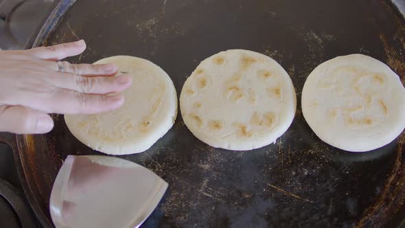 Arepas, Venezuelan dish made of corn flour