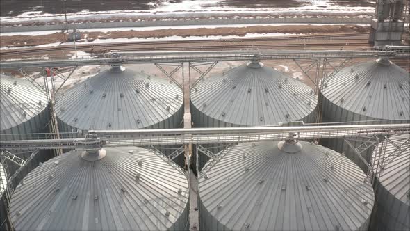 Large Modern Plant for Storage and Processing of Grain Crops