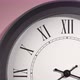 Isolated Latin Clock Face On Pink Rosy Rose Wall - VideoHive Item for Sale