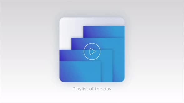 An application selecting a playlist of the day for a user