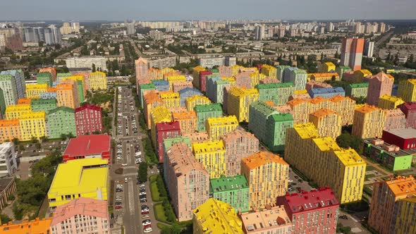 Aerial view of the Comfort Town residential complex