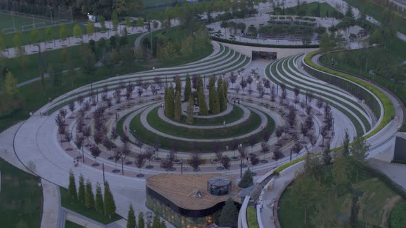 RUSSIA, KRASNODAR - SEP 24, 2017: Aerial View Krasnodar Arena Stadium