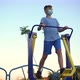 A Teenage Boy in a Medical Mask Is Engaged in Sports - VideoHive Item for Sale