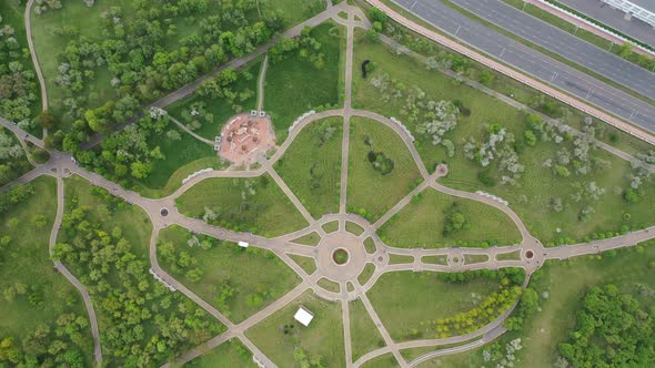 View From the Height of the Loshitsky Park in Minsk