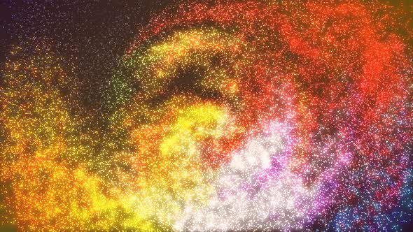 Background Motion Graphics Animated Colorful Particle