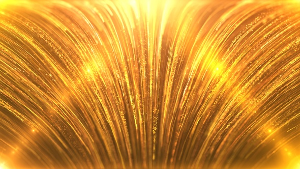 Gold Particle Rain Background