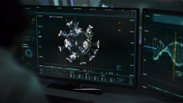 Coronavirus detected. Studying Coronavirus Structure. Data of the Virus.UI alt