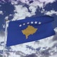 Kosovo Flag With Sky 4k - VideoHive Item for Sale