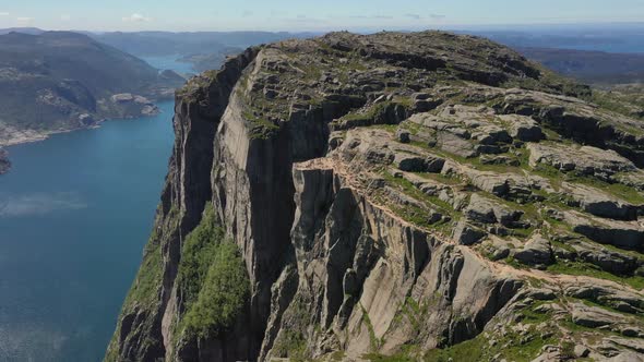 Pulpit Rock Preikestolen Beautiful Nature Norway