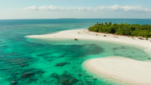 Tropical Island with Sandy Beach