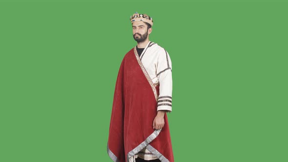 King of Rome. Medieval.Green Screen Video.