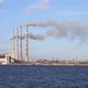 Factory Chimneys Smoke Against The Blue Sky - VideoHive Item for Sale