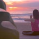 Young Woman Meditating on Tropical Beach - VideoHive Item for Sale