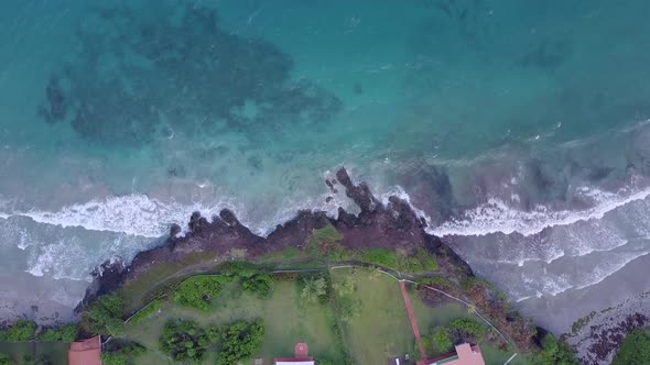 Martinique Island and Beach Aerial View in Caribbean Islands