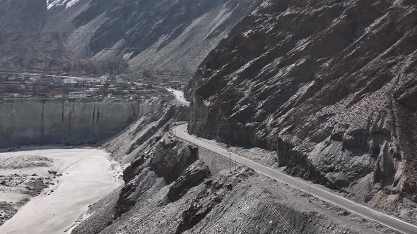 Marvelous View Of Karakoram Highway, Khunjerab National Park, Khunjerab, Hunza Valley, Northern Paki