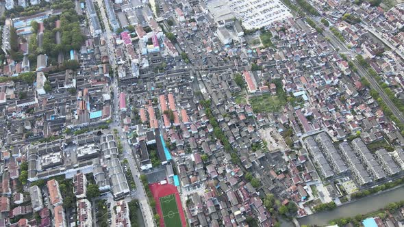 Town Aerial, China 