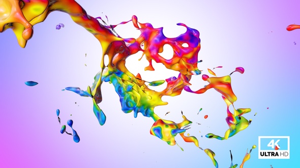 Multicolor Paint Splash