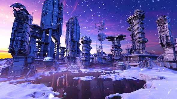 Space city and its infrastructure alt