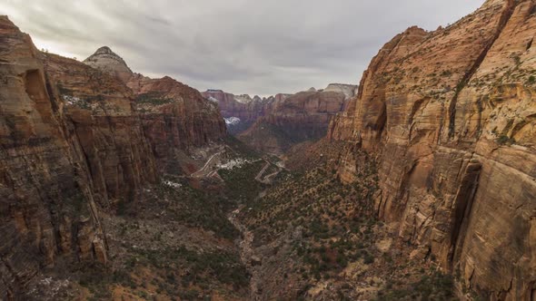 Canyon Overlook in Zion National Park. Utah, USA