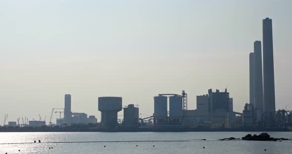 Lamma Power Station at sunset