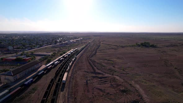 The Train is Traveling By Rail