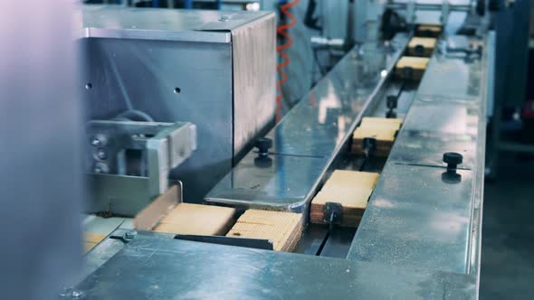 Factory Machinery Is Relocating Waffle Bars in Batches