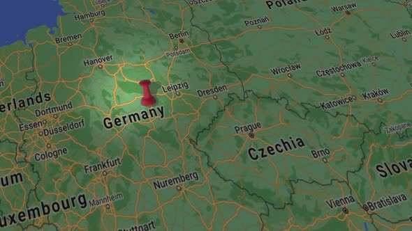 Germany On Map 4K