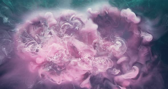 Ink Water Explosion Fantasy Cloud Pink Pink Fume