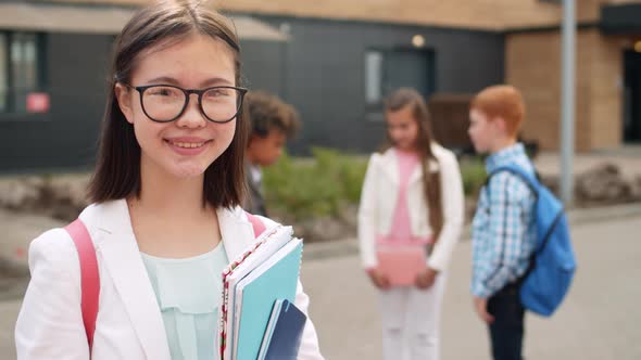 Asian Schoolgirl Portrait