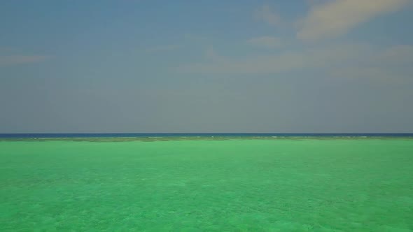 Aerial view travel of lagoon beach by sea with sand background