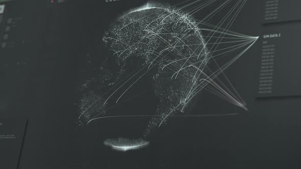Location Data Scan On An International Map Via Modern Spy Software Interface