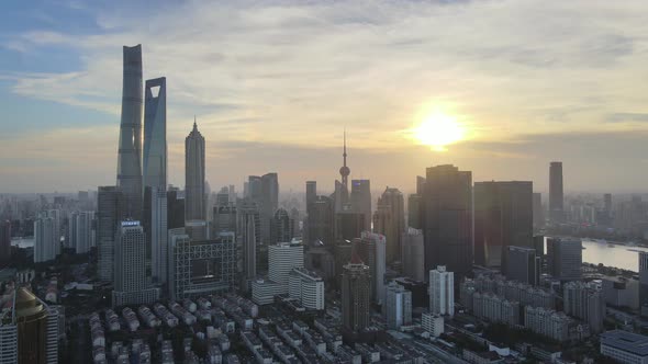 Aerial China, Sunset