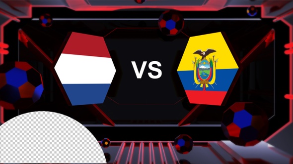 Netherlands Vs Ecuador Football World Cup Qatar 2022 Vs Card Transition