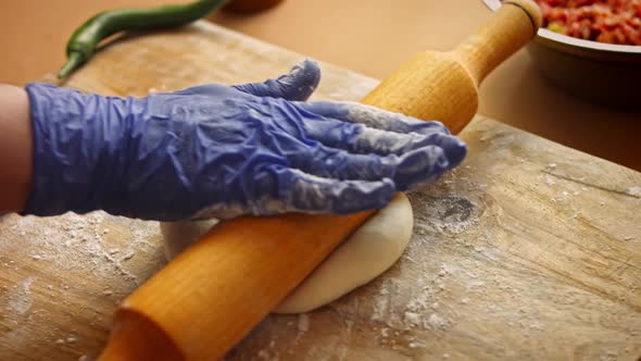 I Spread the Dough with a Wooden Rolling Pin