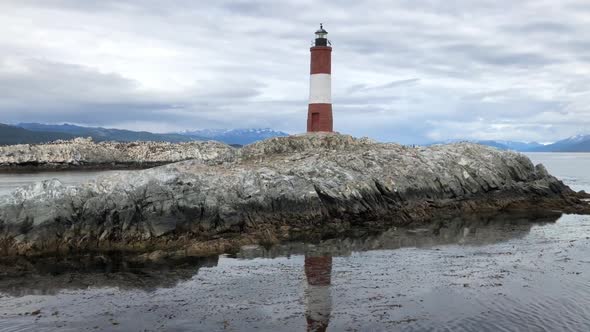 Light House at the end of the world, located to the south of Ushuaia